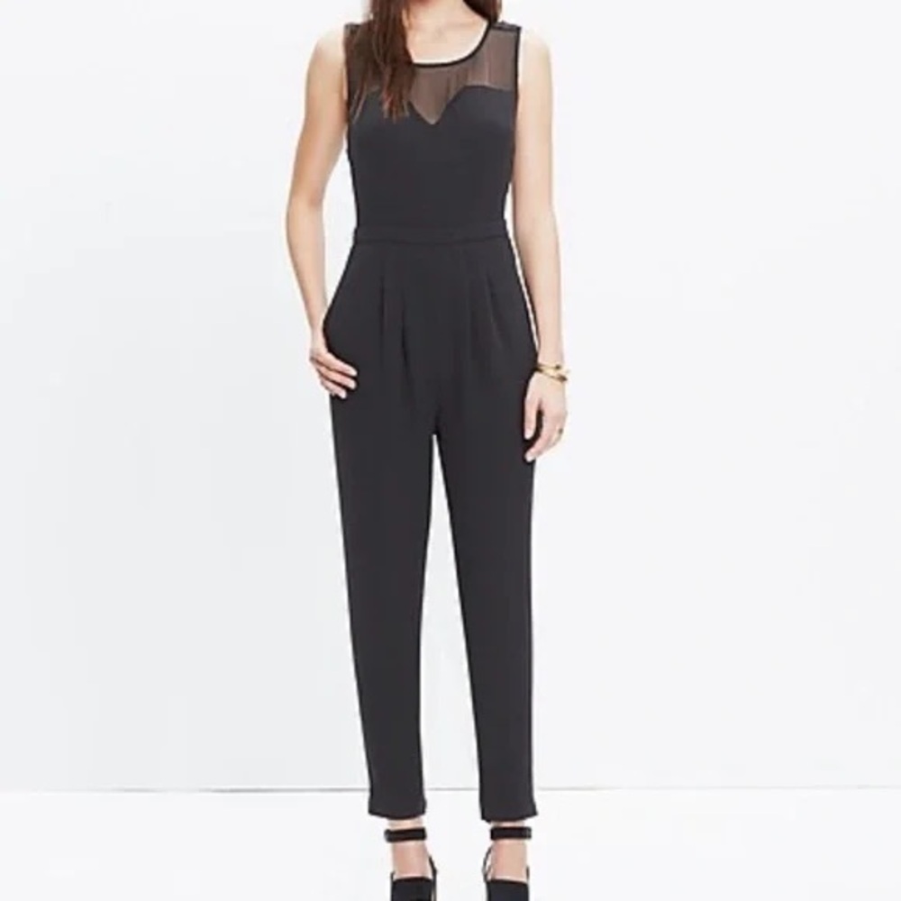 NWT Madewell Women's Black Norwood Jumpsuit Romper sz 0